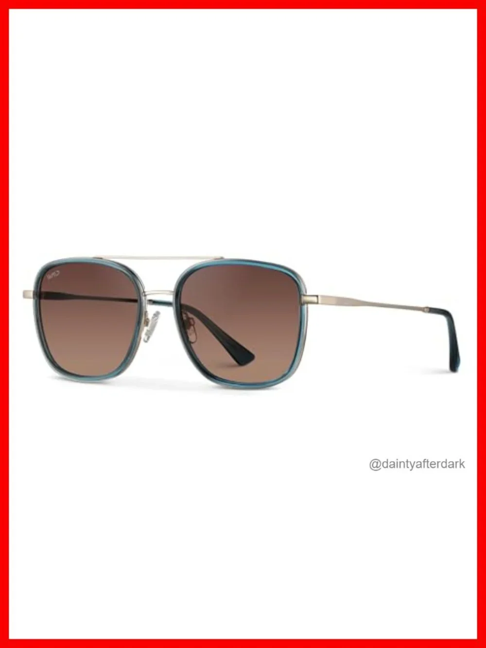 Polarized Aviator Sunglasses Women UV400 Double Bridge Stainless Steel Acetate
